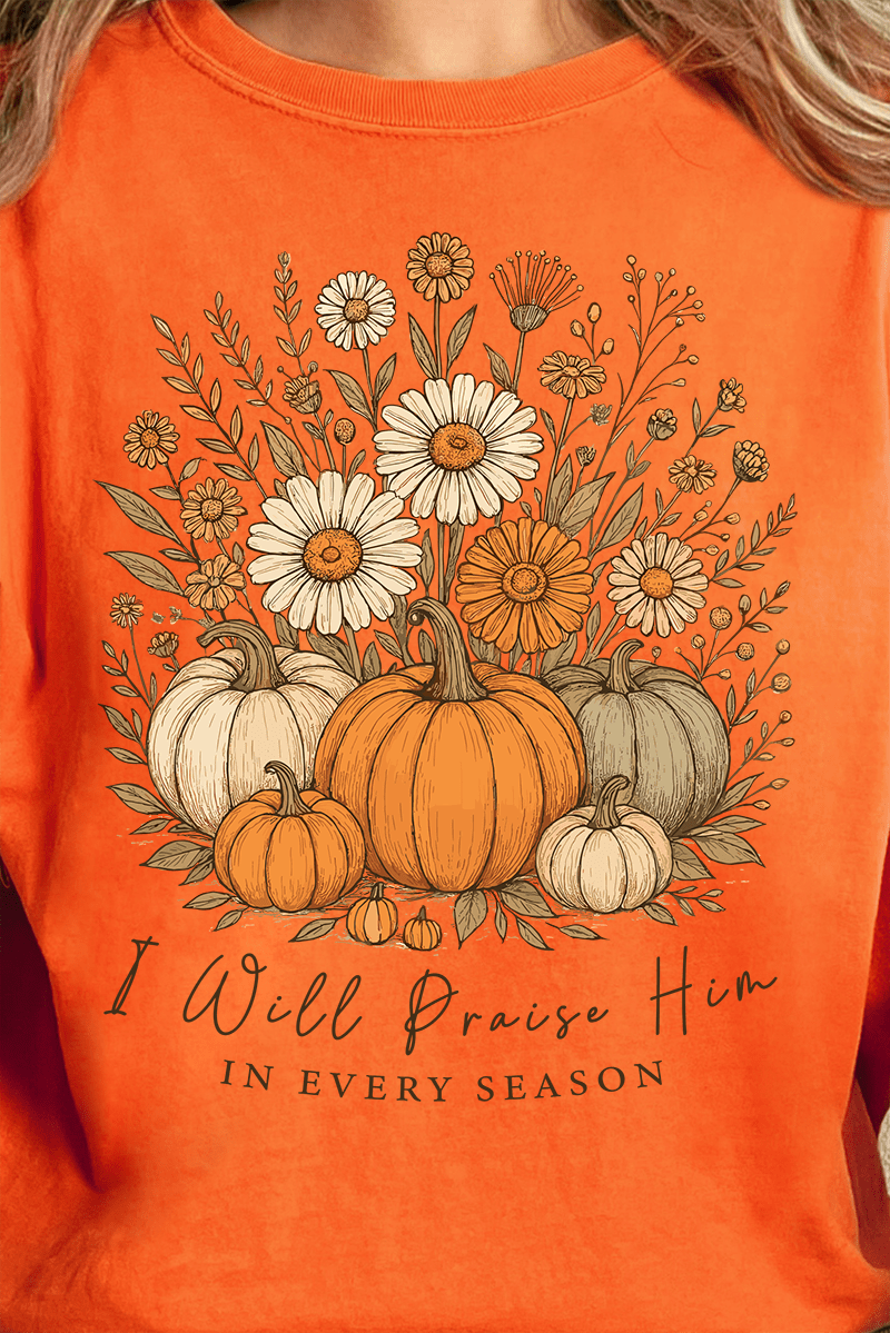 Fall Praise Him Comfort Colors Adult Ring - Spun Cotton Tee - Wholesale Accessory Market