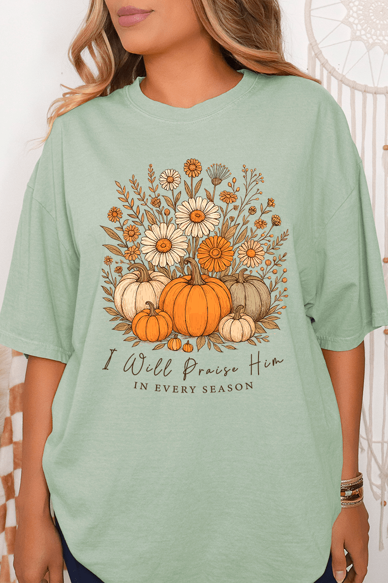 Fall Praise Him Comfort Colors Adult Ring - Spun Cotton Tee - Wholesale Accessory Market