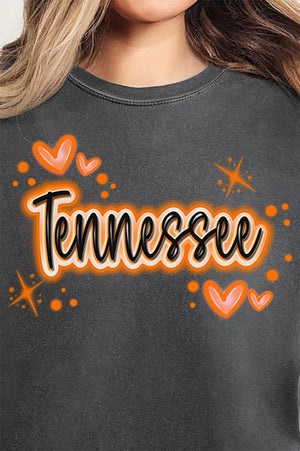Faux Airbrush Tennessee Comfort Colors Adult Ring - Spun Cotton Tee - Wholesale Accessory Market
