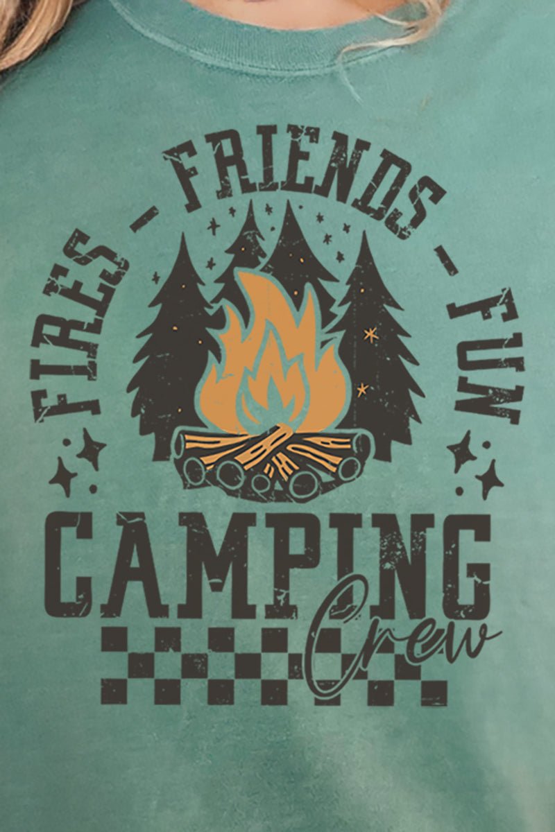 Fires, Friends, And Fun Comfort Colors Adult Ring - Spun Cotton Tee - Wholesale Accessory Market