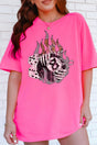 Flamin' 8 Ball Comfort Colors Adult Ring - Spun Cotton Tee - Wholesale Accessory Market