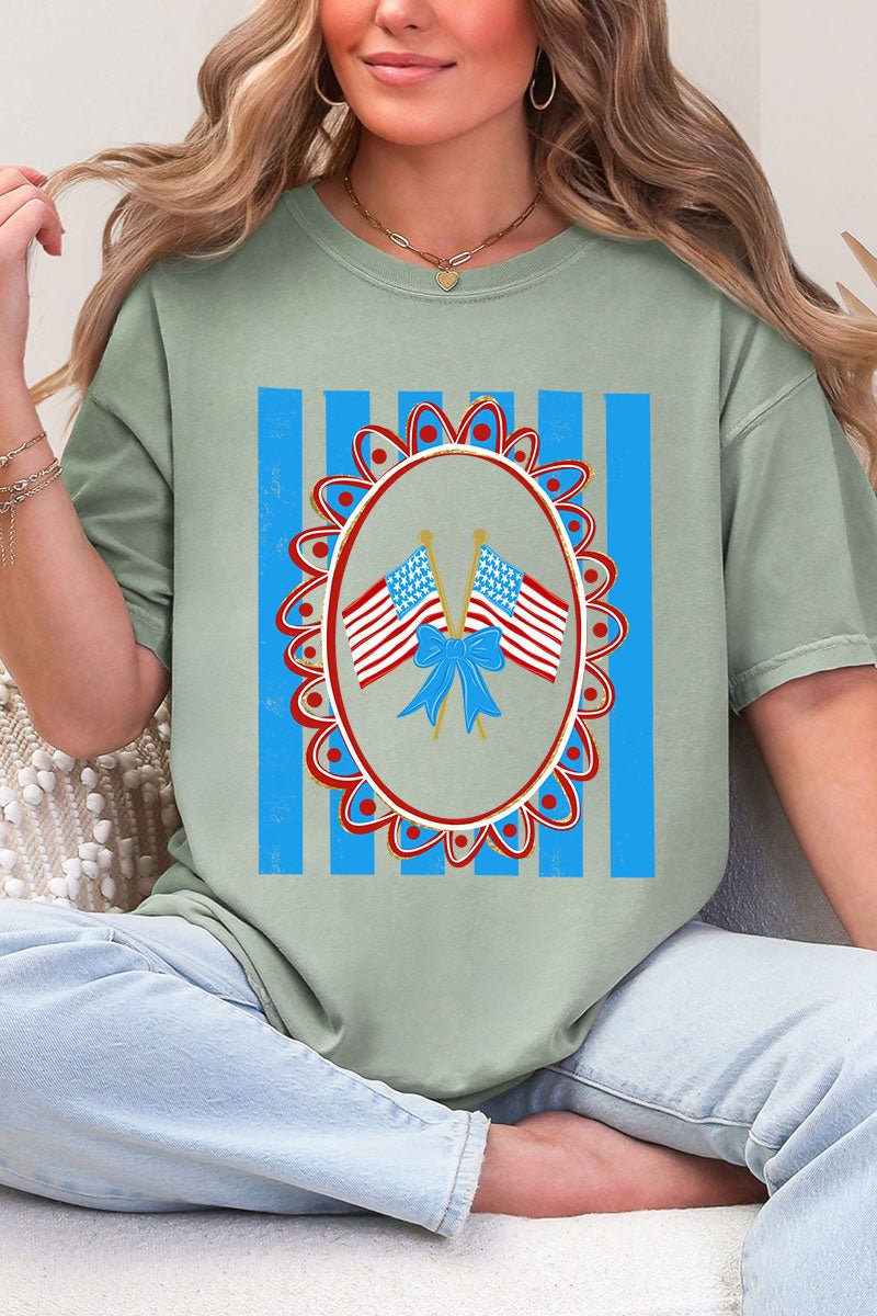 Freedom Flags Forever Comfort Colors Adult Ring - Spun Cotton Tee - Wholesale Accessory Market
