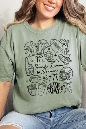 Gameday Girlie Collage Comfort Colors Adult Ring - Spun Cotton Tee - Wholesale Accessory Market