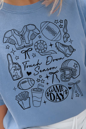 Gameday Girlie Collage Comfort Colors Adult Ring - Spun Cotton Tee - Wholesale Accessory Market