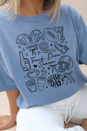 Gameday Girlie Collage Comfort Colors Adult Ring - Spun Cotton Tee - Wholesale Accessory Market