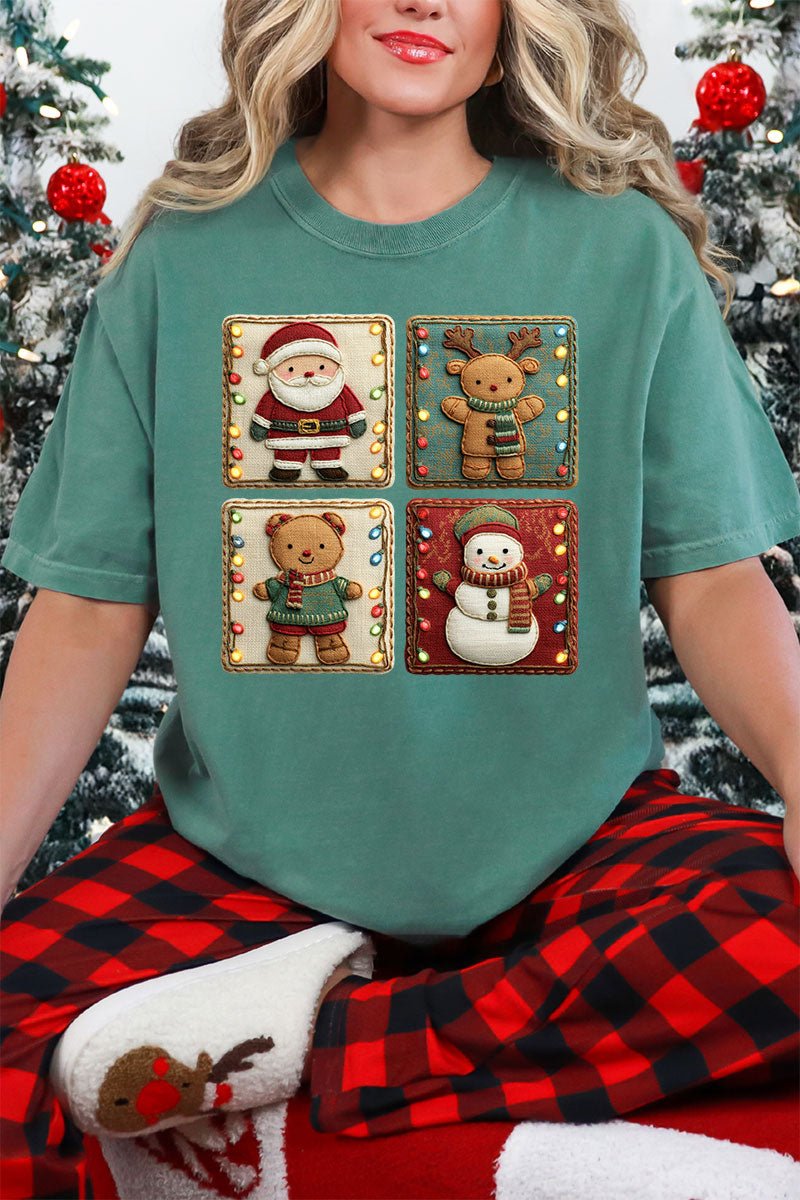 Gang's All Here Christmas Comfort Colors Adult Ring - Spun Cotton Tee - Wholesale Accessory Market