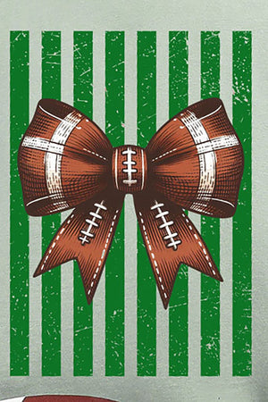 Green Varsity Bow Comfort Colors Adult Ring-Spun Cotton Tee - Wholesale Accessory Market