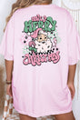 Groovy Merry Christmas Front & Back Comfort Colors Adult Ring - Spun Cotton Tee - Wholesale Accessory Market