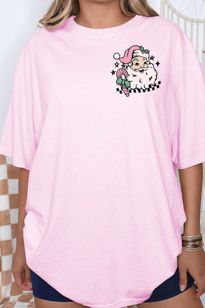 Groovy Merry Christmas Front & Back Comfort Colors Adult Ring - Spun Cotton Tee - Wholesale Accessory Market