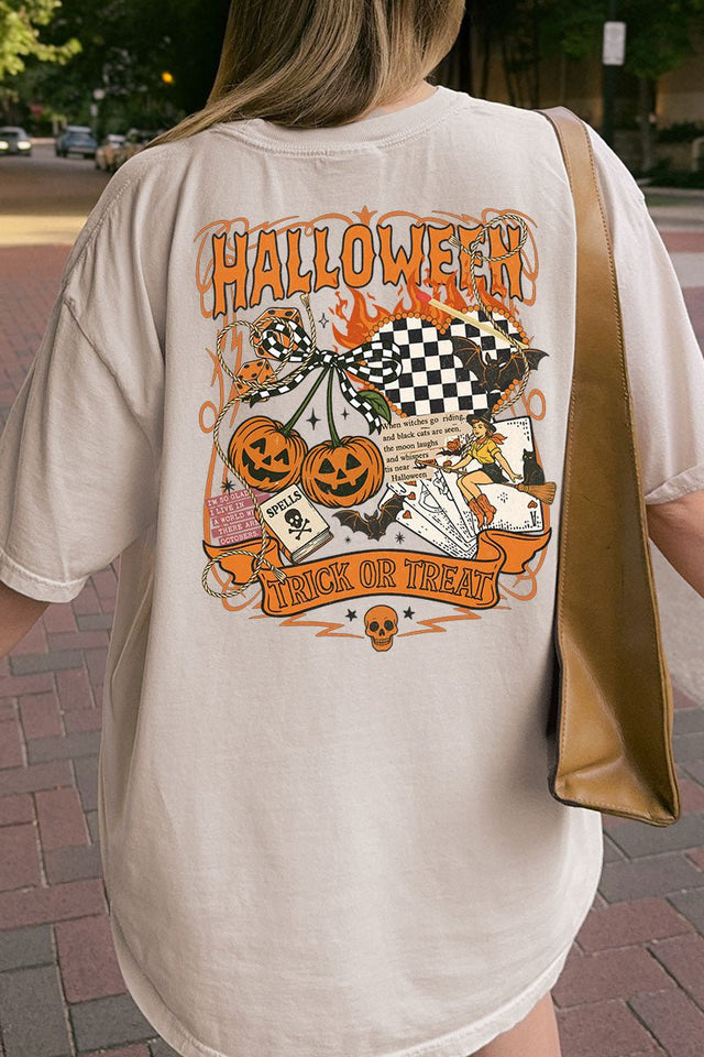 Halloween Outlaw Front & Back Design Comfort Colors Adult Ring - Spun Cotton Tee - Wholesale Accessory Market