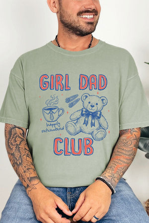 Happily Outnumbered Girl Dad Club Comfort Colors Adult Ring - Spun Cotton Tee - Wholesale Accessory Market