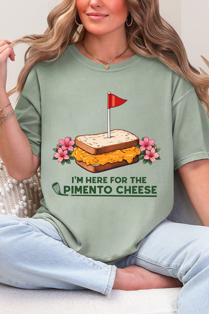 Here For The Pimento Cheese Comfort Colors Adult Ring - Spun Cotton Tee - Wholesale Accessory Market