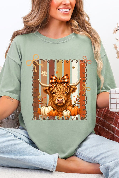 Highland In Autumn Comfort Colors Adult Ring-Spun Cotton Tee - Wholesale Accessory Market