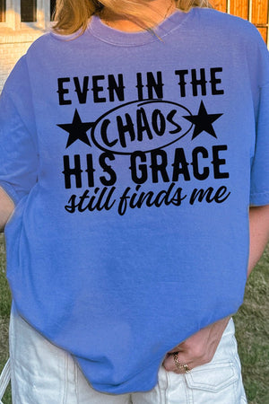 His Grace Finds Me Comfort Colors Adult Ring - Spun Cotton Tee - Wholesale Accessory Market