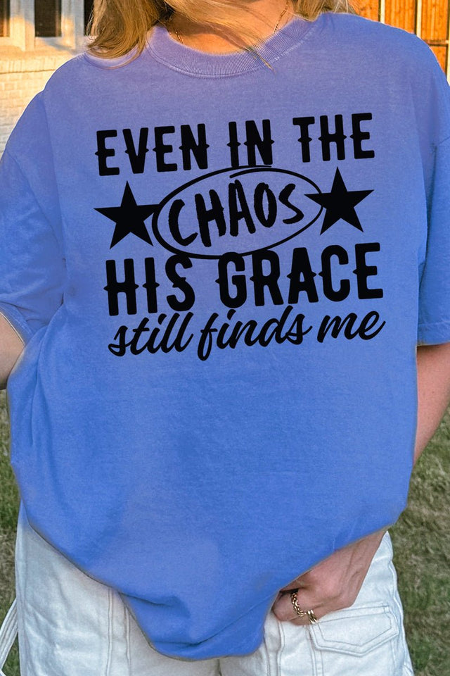 His Grace Finds Me Comfort Colors Adult Ring - Spun Cotton Tee - Wholesale Accessory Market