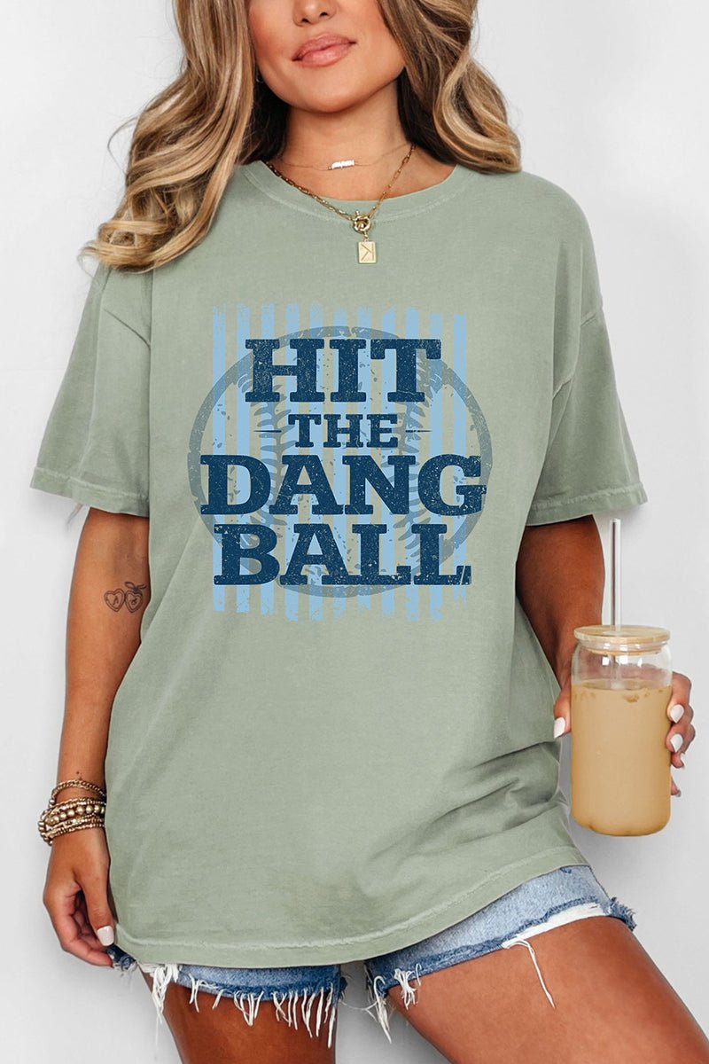 Hit The Dang Ball Comfort Colors Adult Ring - Spun Cotton Tee - Wholesale Accessory Market