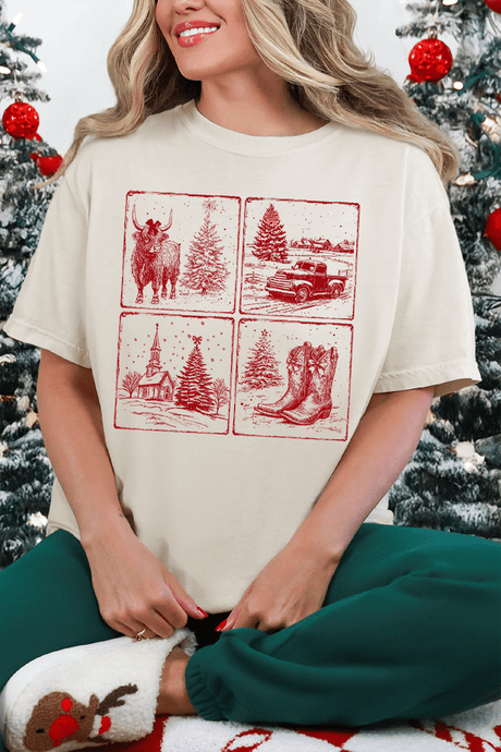 Hometown Holiday Comfort Colors Adult Ring - Spun Cotton Tee - Wholesale Accessory Market