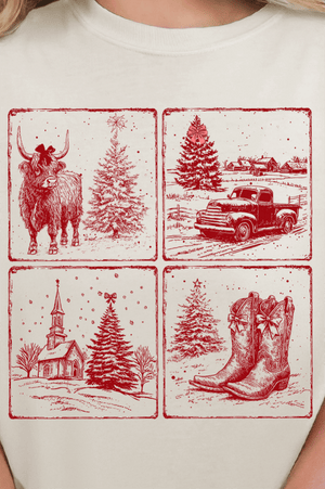 Hometown Holiday Comfort Colors Adult Ring - Spun Cotton Tee - Wholesale Accessory Market