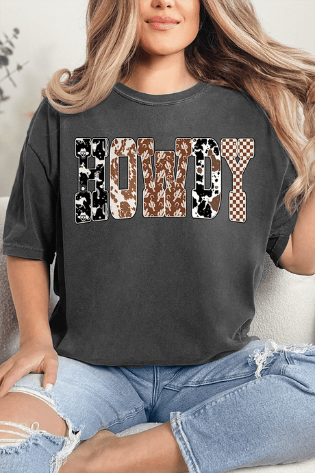 Howdy And Hide Comfort Colors Adult Ring - Spun Cotton Tee - Wholesale Accessory Market