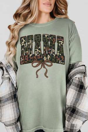 Hunting Mama Ribbon Comfort Colors Adult Ring - Spun Cotton Tee - Wholesale Accessory Market