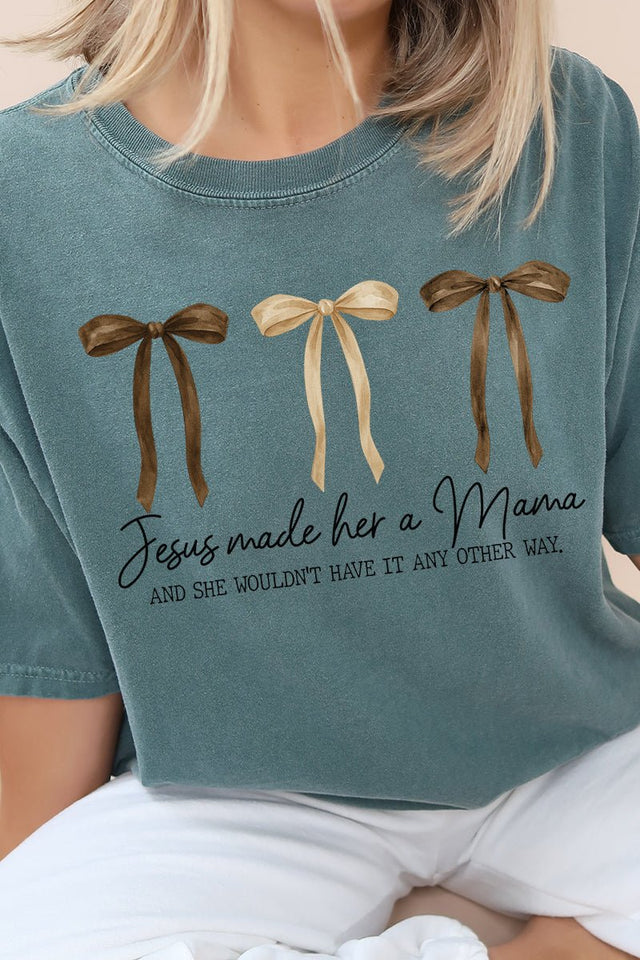 Jesus Made Her A Mama Comfort Colors Adult Ring - Spun Cotton Tee - Wholesale Accessory Market