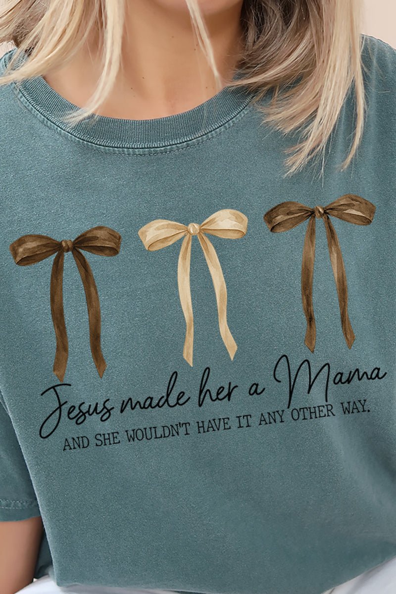 Jesus Made Her A Mama Comfort Colors Adult Ring - Spun Cotton Tee - Wholesale Accessory Market