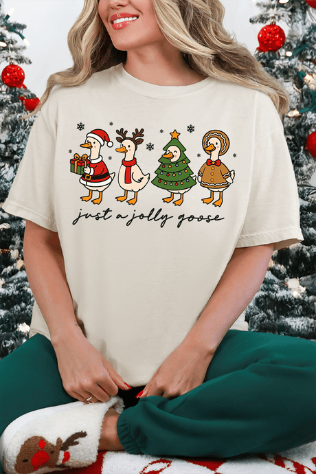 Just A Jolly Goose Comfort Colors Adult Ring - Spun Cotton Tee - Wholesale Accessory Market