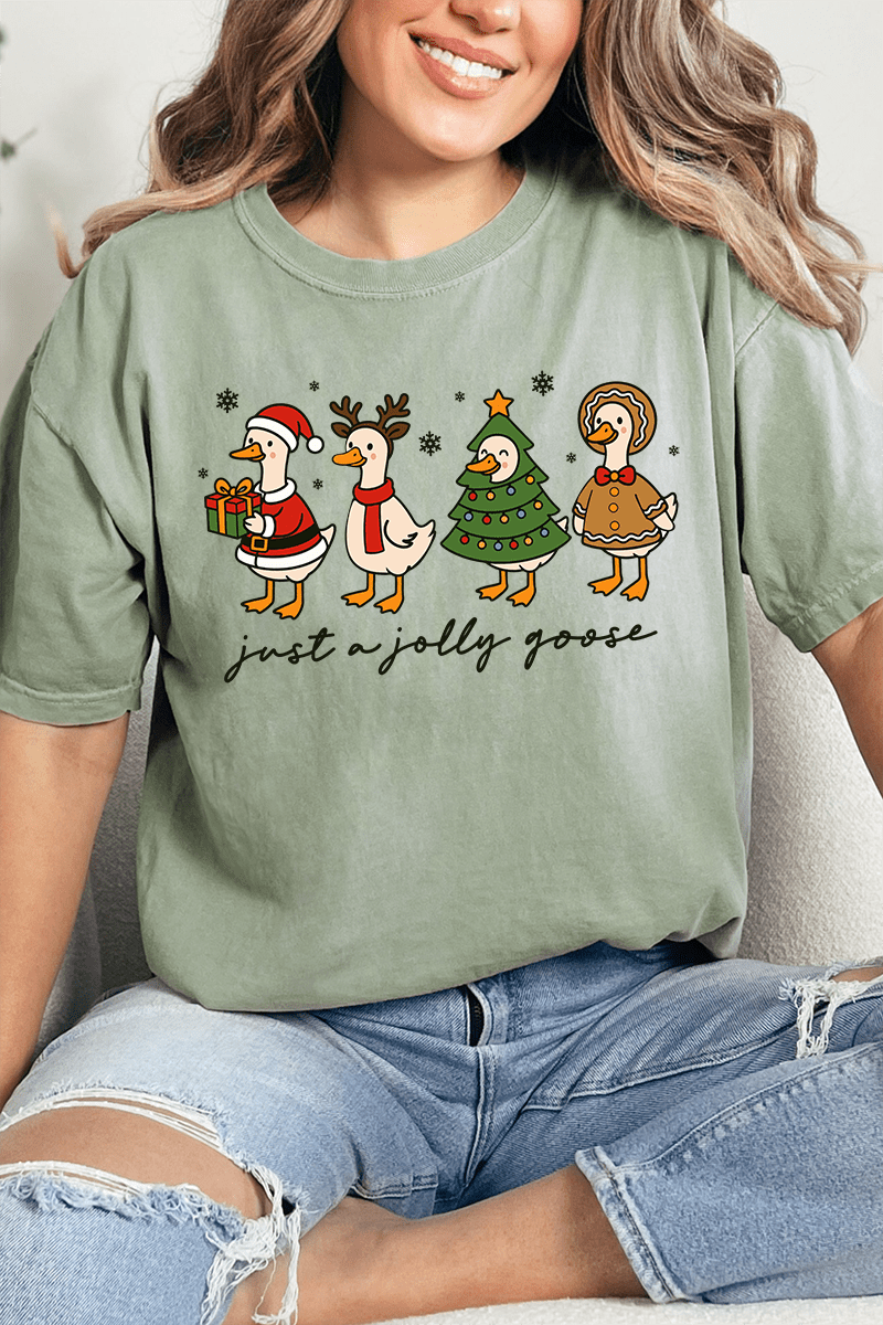 Just A Jolly Goose Comfort Colors Adult Ring - Spun Cotton Tee - Wholesale Accessory Market