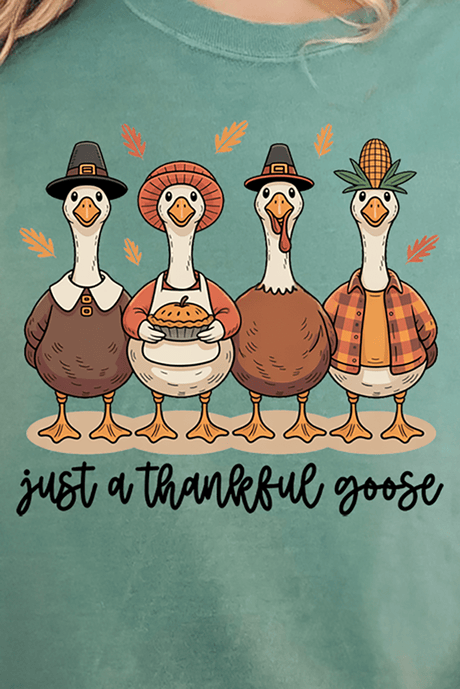 Just A Thankful Goose Comfort Colors Adult Ring - Spun Cotton Tee - Wholesale Accessory Market