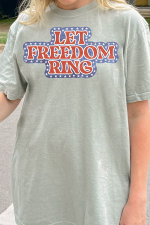 Let Freedom Ring Comfort Colors Adult Ring - Spun Cotton Tee - Wholesale Accessory Market