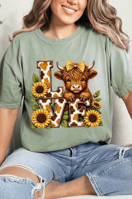 Little Highland Love Comfort Colors Adult Ring-Spun Cotton Tee - Wholesale Accessory Market