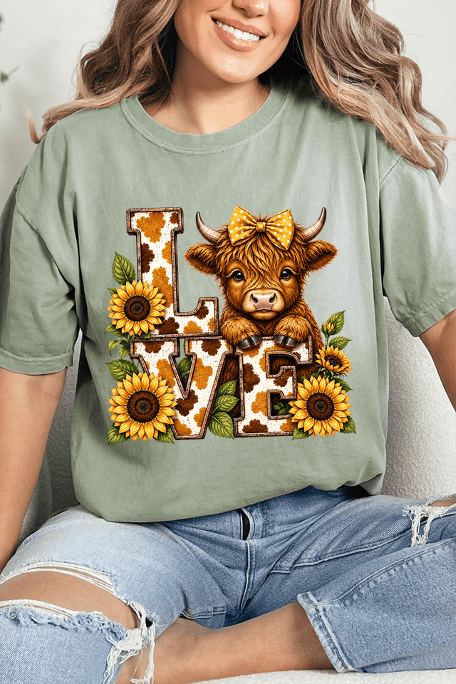 Little Highland Love Comfort Colors Adult Ring-Spun Cotton Tee - Wholesale Accessory Market