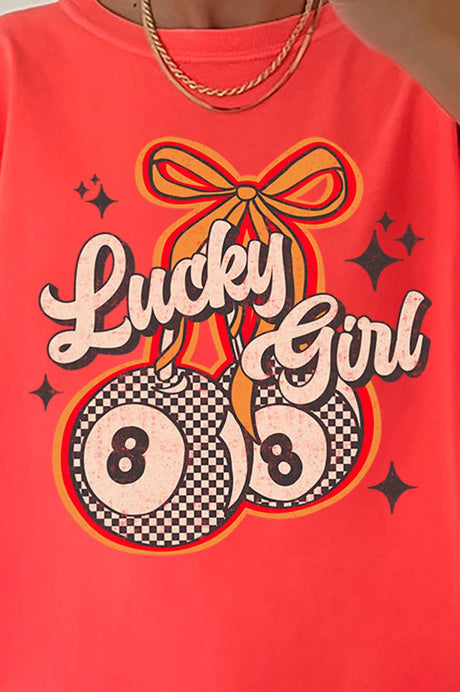 Lucky Girl Comfort Colors Adult Ring - Spun Cotton Tee - Wholesale Accessory Market