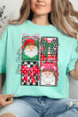 Merry Christmas Leopard Doodle Comfort Colors Adult Ring - Spun Cotton Tee - Wholesale Accessory Market