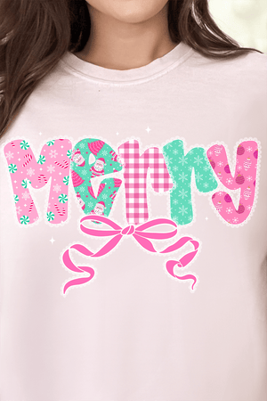 Merry In Lace Comfort Colors Adult Ring - Spun Cotton Tee - Wholesale Accessory Market