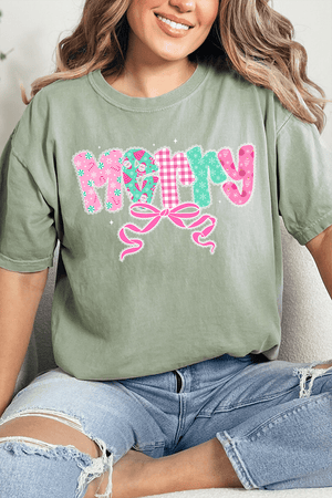 Merry In Lace Comfort Colors Adult Ring - Spun Cotton Tee - Wholesale Accessory Market