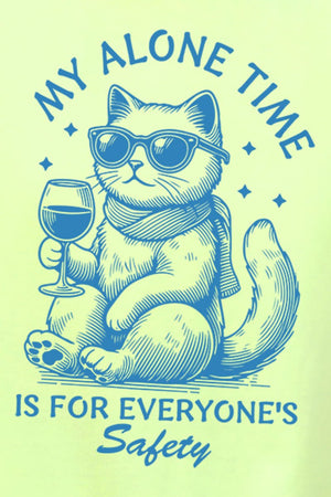 My Alone Time Is For Everyone's Safety Comfort Colors Adult Ring - Spun Cotton Tee - Wholesale Accessory Market