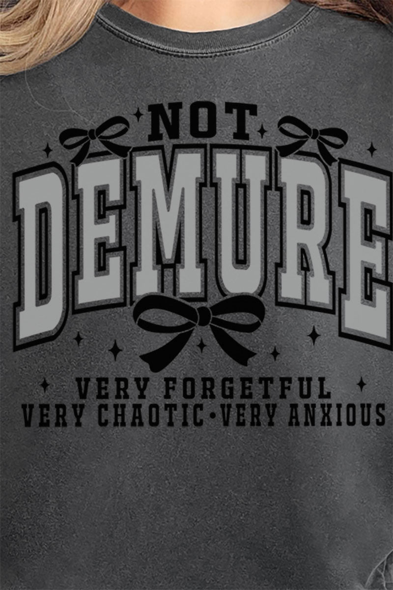 Not Demure Very Distracted Comfort Colors Adult Ring - Spun Cotton Tee - Wholesale Accessory Market