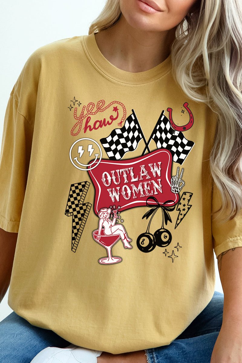 Outlaw Women Comfort Colors Adult Ring - Spun Cotton Tee - Wholesale Accessory Market