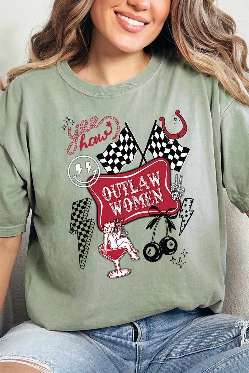 Outlaw Women Comfort Colors Adult Ring - Spun Cotton Tee - Wholesale Accessory Market