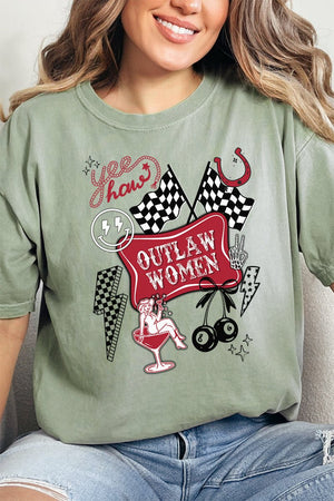 Outlaw Women Comfort Colors Adult Ring - Spun Cotton Tee - Wholesale Accessory Market