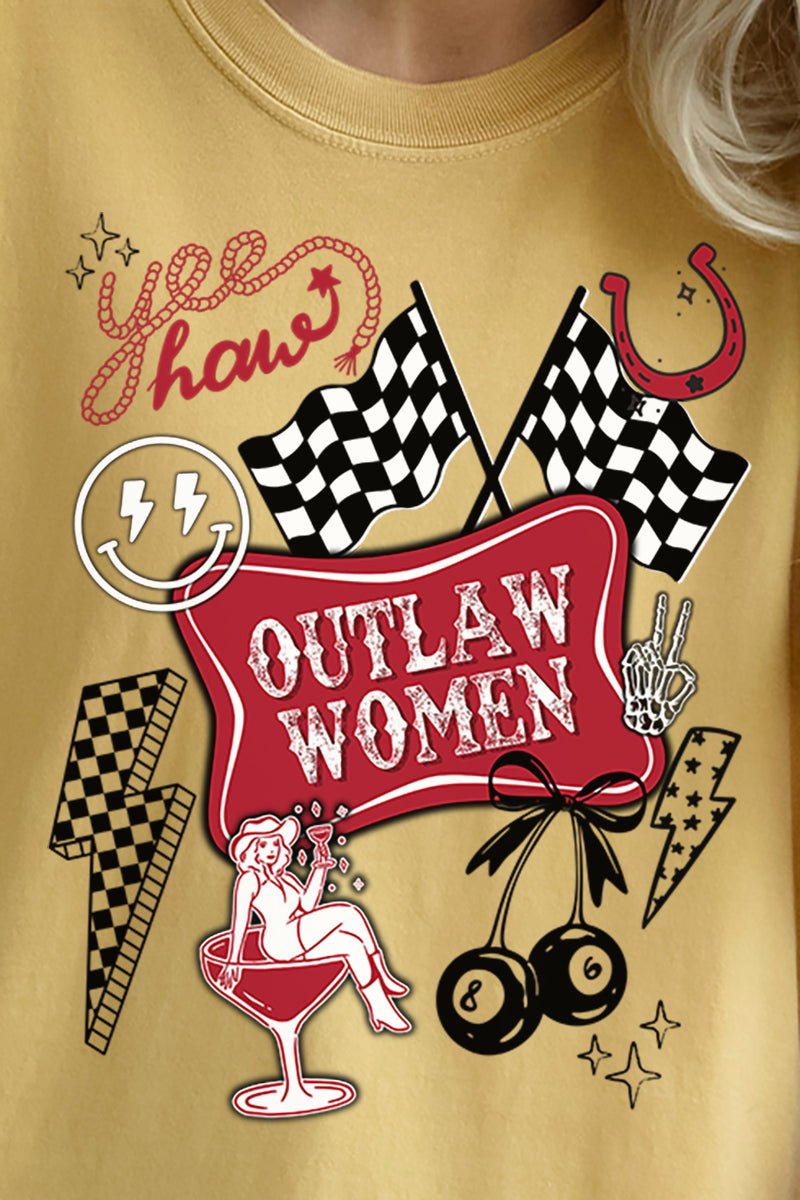 Outlaw Women Comfort Colors Adult Ring - Spun Cotton Tee - Wholesale Accessory Market