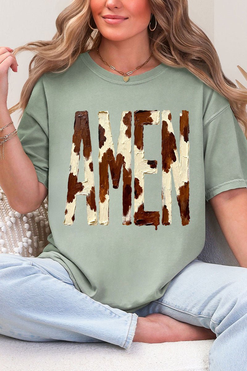Painted Cow Amen Comfort Colors Adult Ring-Spun Cotton Tee - Wholesale Accessory Market