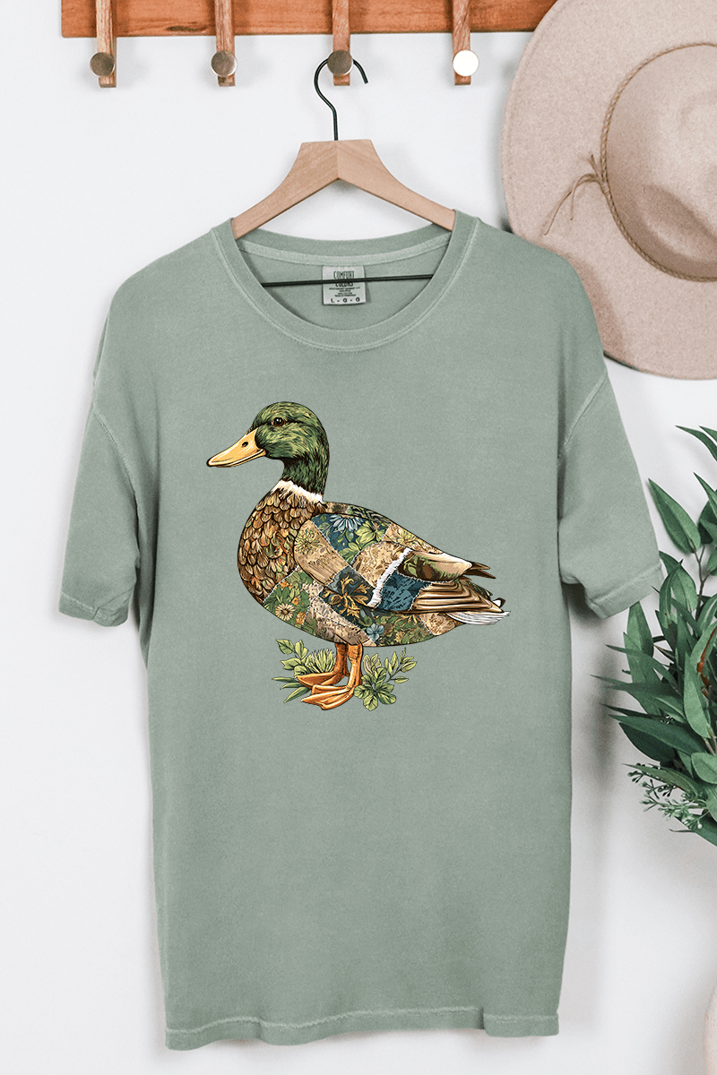 Patchwork Mallard Comfort Colors Adult Ring - Spun Cotton Tee - Wholesale Accessory Market