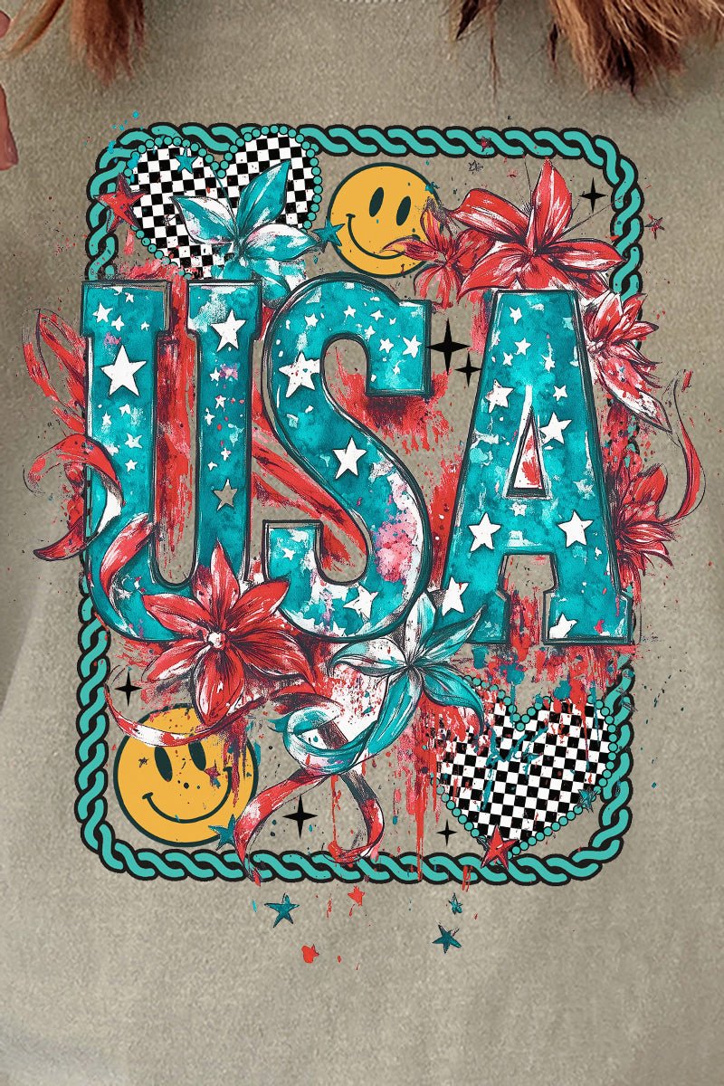 Patriotic Outlaw Comfort Colors Adult Ring - Spun Cotton Tee - Wholesale Accessory Market