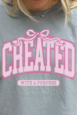 Pink Created With A Purpose Comfort Colors Adult Ring - Spun Cotton Tee - Wholesale Accessory Market
