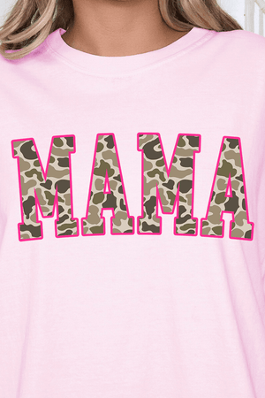 Pink Mama Camo Comfort Colors Adult Ring - Spun Cotton Tee - Wholesale Accessory Market
