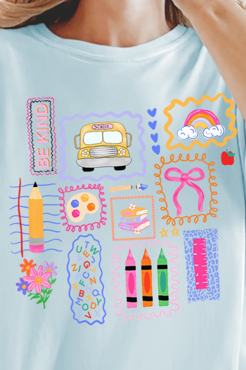 Preppy Teacher Swirl Comfort Colors Adult Ring - Spun Cotton Tee - Wholesale Accessory Market