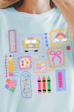 Preppy Teacher Swirl Comfort Colors Adult Ring - Spun Cotton Tee - Wholesale Accessory Market