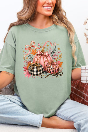 Pretty In Pumpkin Comfort Colors Adult Ring-Spun Cotton Tee - Wholesale Accessory Market